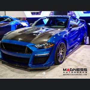 Ford Mustang Fiber Glass Bumper & Front Lip - Carbon Fiber - Type ST - (2018-2019)